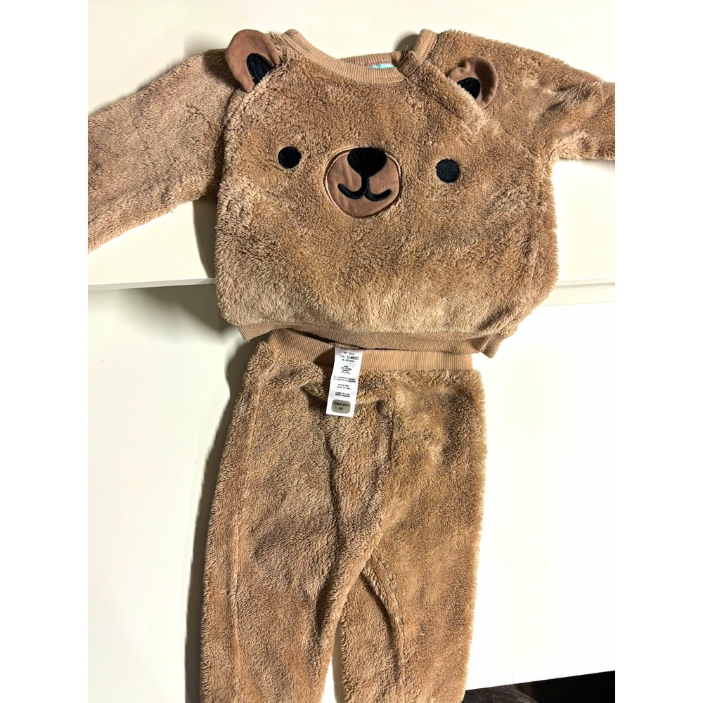 Pekkle Bear Fleece Set Brown Unisex 12 Months Halloween Costume F0324CX0OU